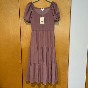 NWT Böhme lavender midi dress, size L